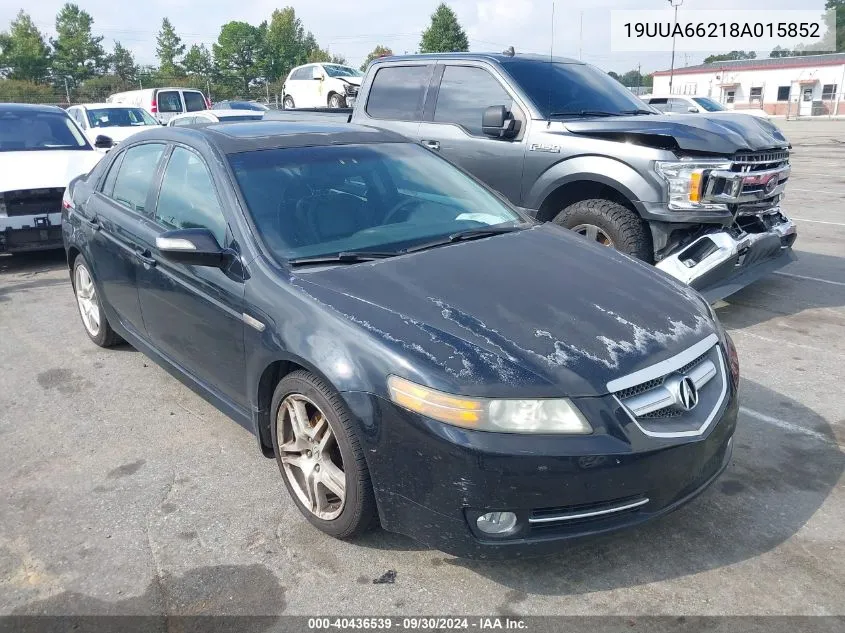 2008 Acura Tl 3.2 VIN: 19UUA66218A015852 Lot: 40436539