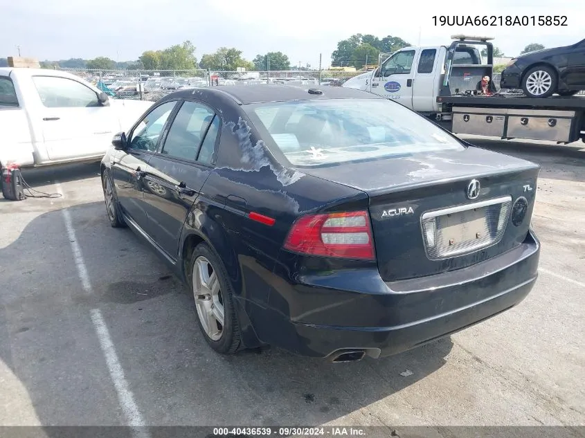 2008 Acura Tl 3.2 VIN: 19UUA66218A015852 Lot: 40436539