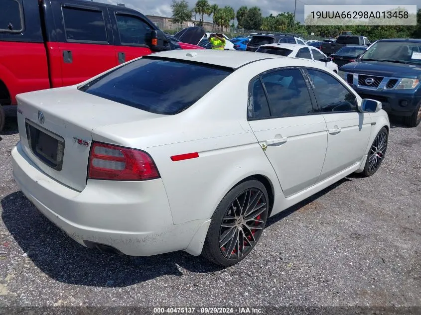 2008 Acura Tl VIN: 19UUA66298A013458 Lot: 40475137