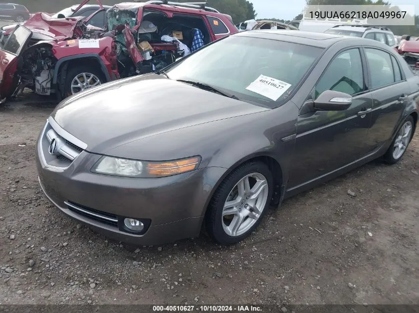 2008 Acura Tl 3.2 VIN: 19UUA66218A049967 Lot: 40510627