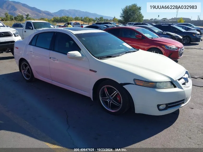 2008 Acura Tl 3.2 VIN: 19UUA66228A032983 Lot: 40647825