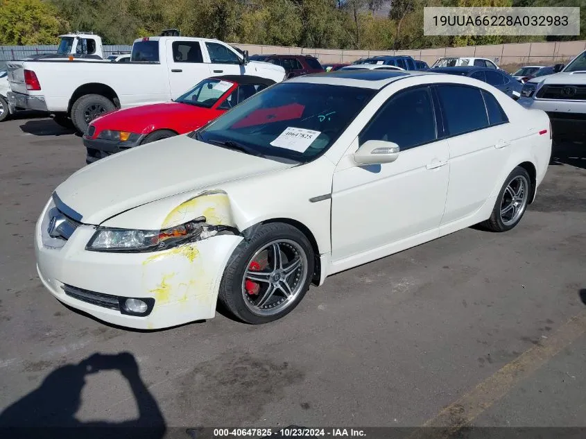 2008 Acura Tl 3.2 VIN: 19UUA66228A032983 Lot: 40647825