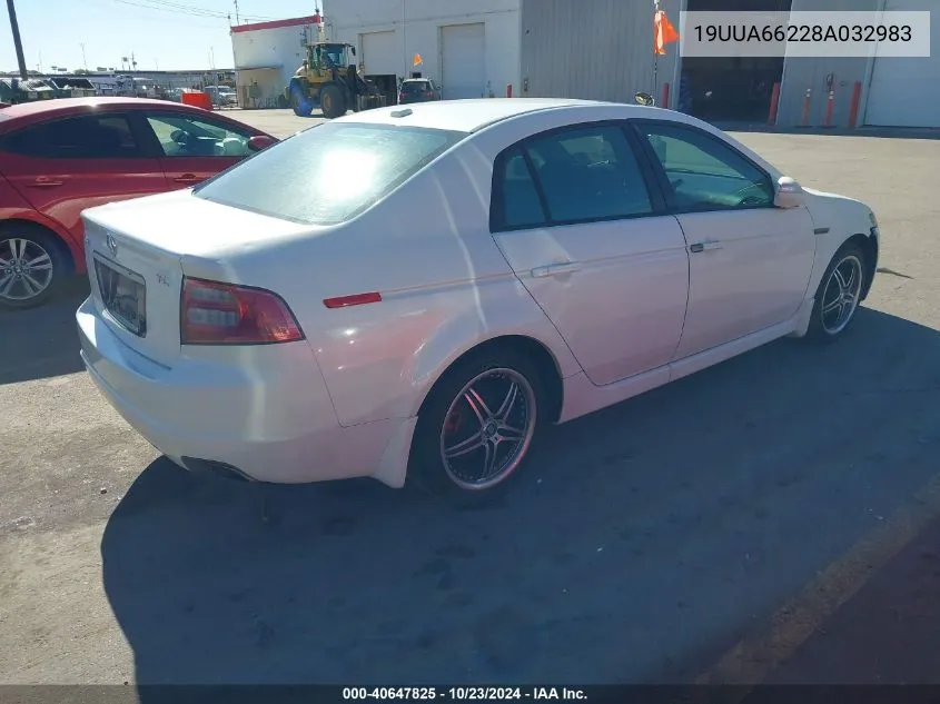 2008 Acura Tl 3.2 VIN: 19UUA66228A032983 Lot: 40647825