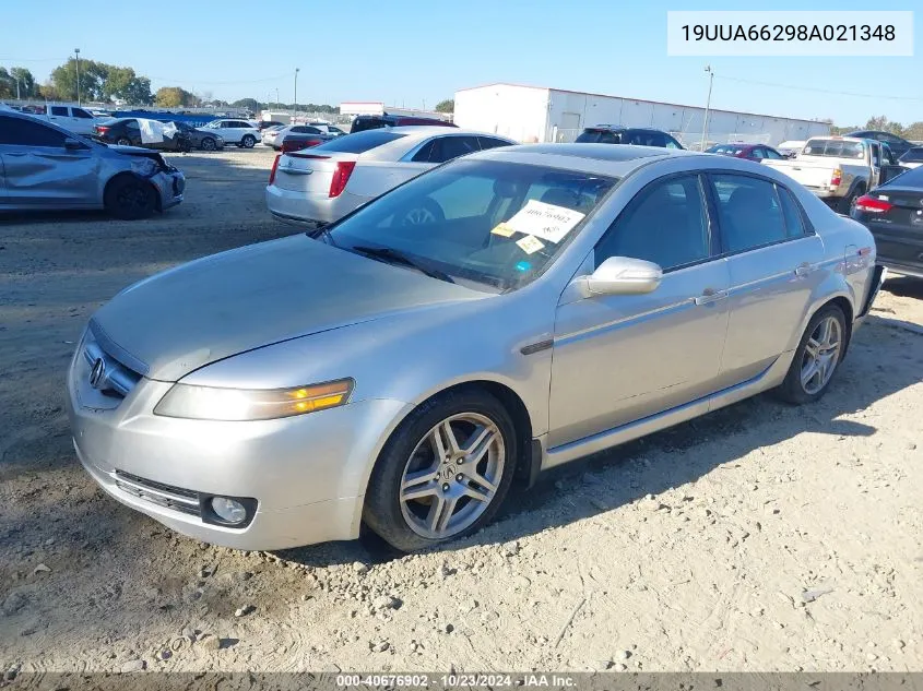 2008 Acura Tl 3.2 VIN: 19UUA66298A021348 Lot: 40676902