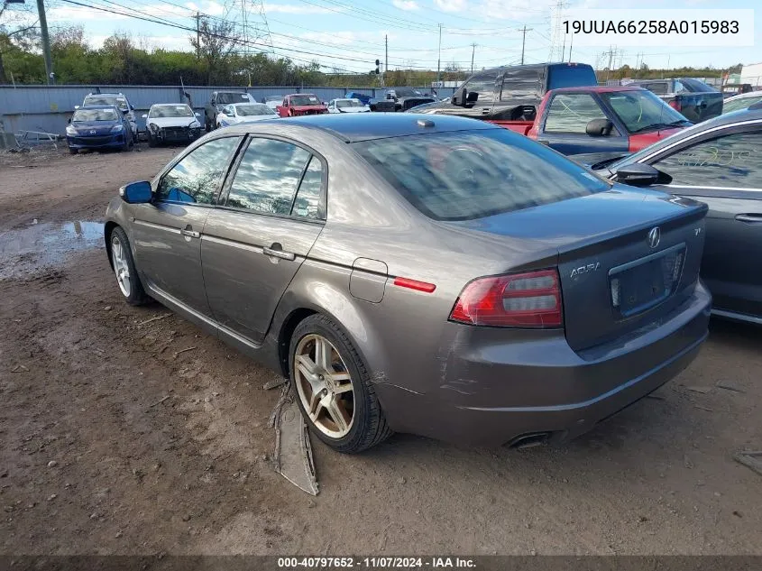 2008 Acura Tl 3.2 VIN: 19UUA66258A015983 Lot: 40797652