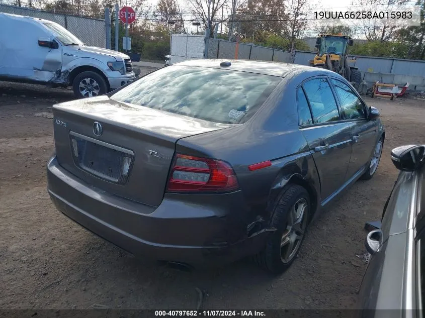 2008 Acura Tl 3.2 VIN: 19UUA66258A015983 Lot: 40797652