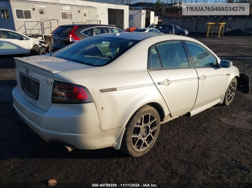 2008 Acura Tl Type S VIN: 19UUA76548A034279 Lot: 40799259