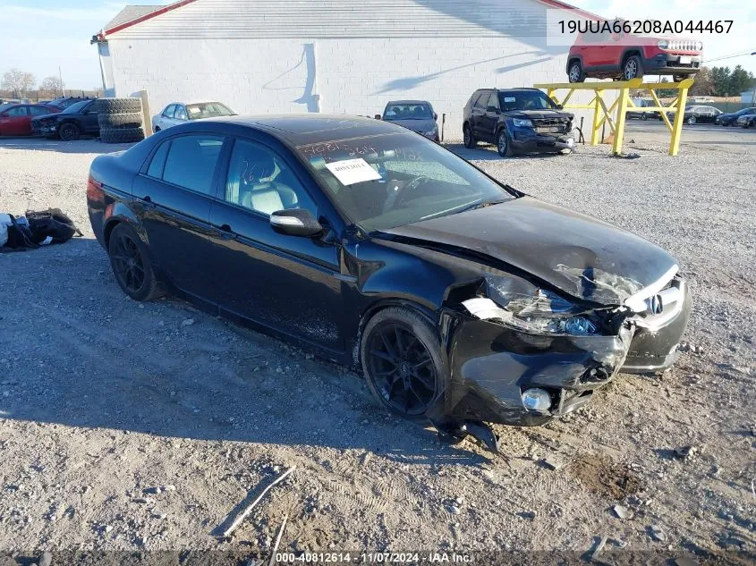 2008 Acura Tl 3.2 VIN: 19UUA66208A044467 Lot: 40812614