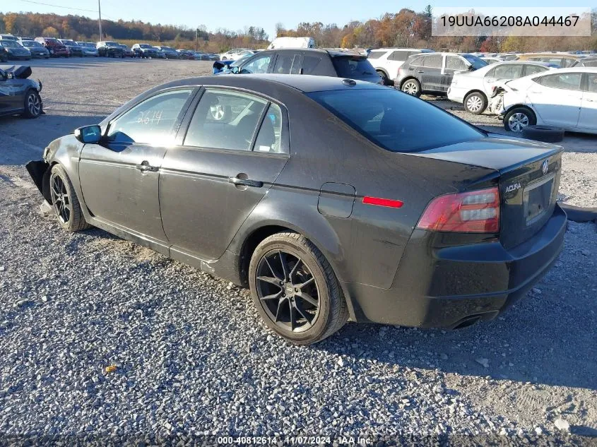 2008 Acura Tl 3.2 VIN: 19UUA66208A044467 Lot: 40812614