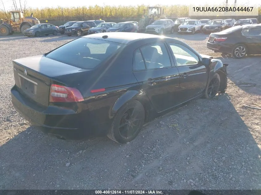 2008 Acura Tl 3.2 VIN: 19UUA66208A044467 Lot: 40812614