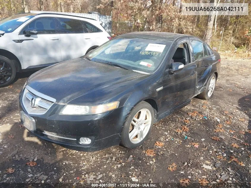 2008 Acura Tl 3.2 VIN: 19UUA66268A042111 Lot: 40813857