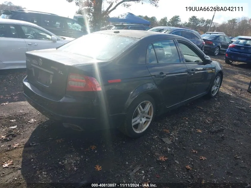 2008 Acura Tl 3.2 VIN: 19UUA66268A042111 Lot: 40813857