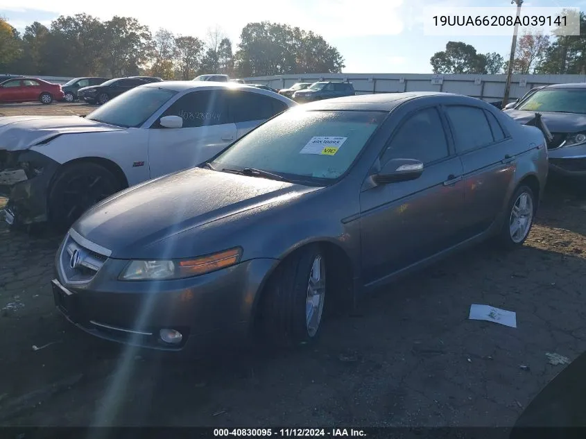 19UUA66208A039141 2008 Acura Tl 3.2