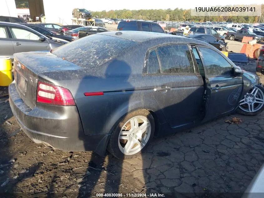 19UUA66208A039141 2008 Acura Tl 3.2