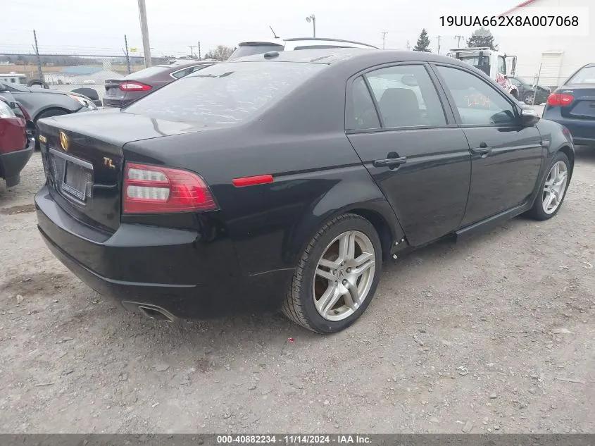 2008 Acura Tl 3.2 VIN: 19UUA662X8A007068 Lot: 40882234