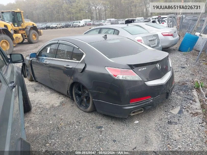 19UUA86519A026731 2009 Acura Tl 3.5