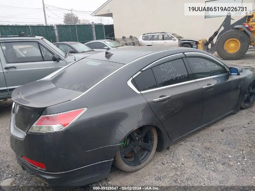 19UUA86519A026731 2009 Acura Tl 3.5