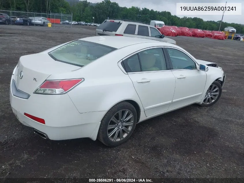 2009 Acura Tl 3.5 VIN: 19UUA86259A001241 Lot: 39586291