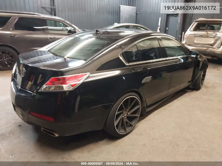 2009 Acura Tl 3.5 VIN: 19UUA862X9A016172 Lot: 40005567