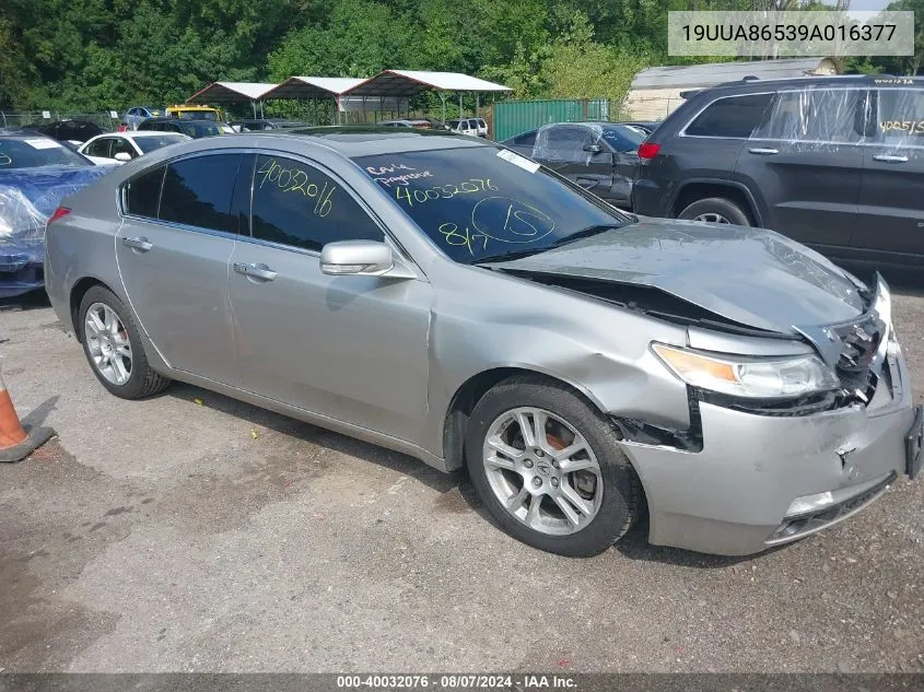 2009 Acura Tl 3.5 VIN: 19UUA86539A016377 Lot: 40032076