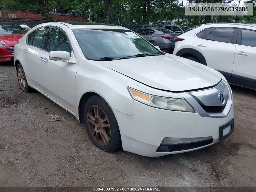 2009 Acura Tl 3.5 VIN: 19UUA86579A019685 Lot: 40097932