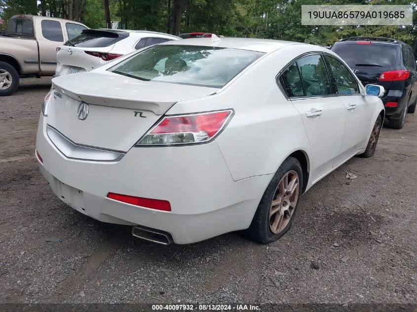 2009 Acura Tl 3.5 VIN: 19UUA86579A019685 Lot: 40097932