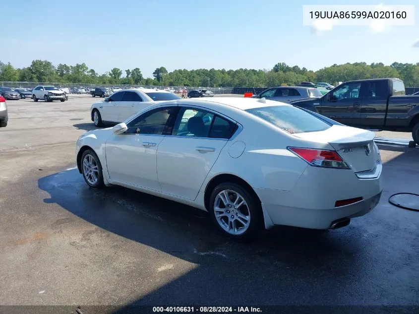 2009 Acura Tl Tech VIN: 19UUA86599A020160 Lot: 40106631