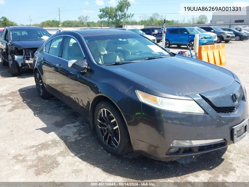 2009 Acura Tl 3.5 VIN: 19UUA86269A001331 Lot: 40110843