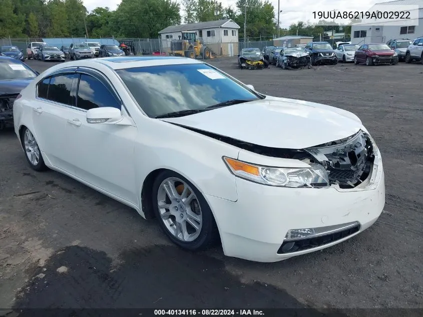 19UUA86219A002922 2009 Acura Tl 3.5