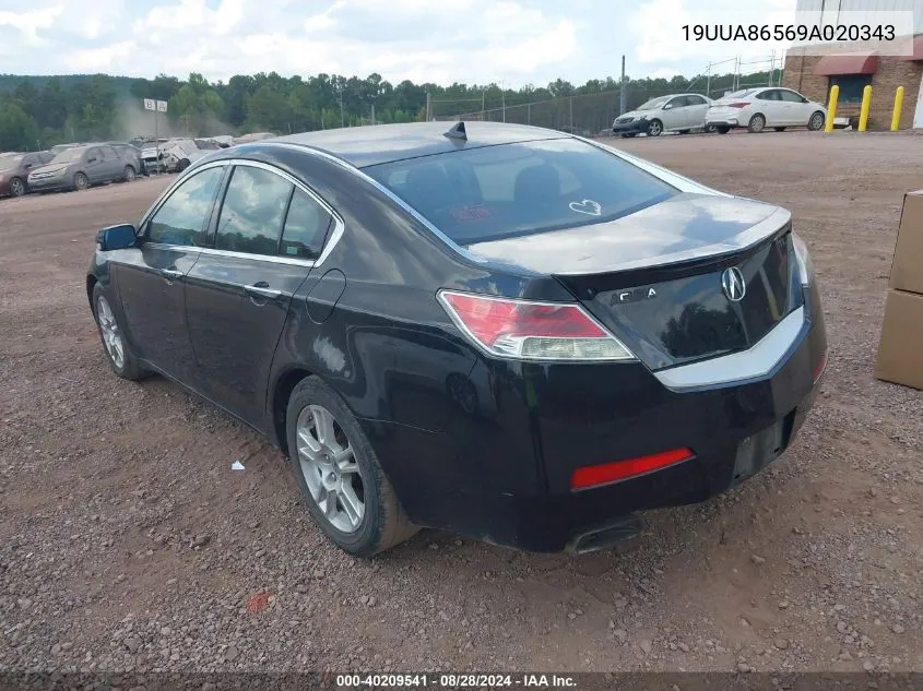 19UUA86569A020343 2009 Acura Tl 3.5