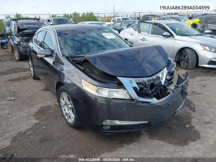 2009 Acura Tl 3.5 VIN: 19UUA86289A004599 Lot: 40228590