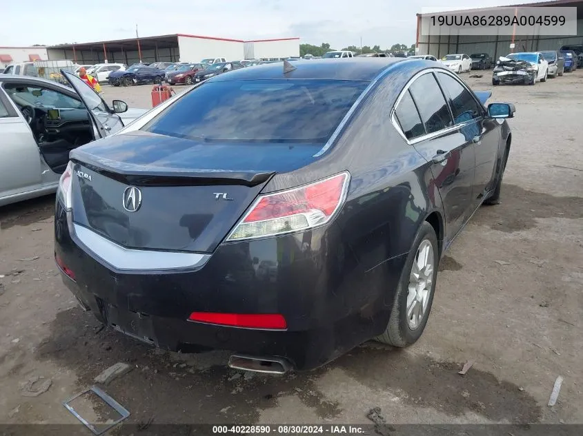 2009 Acura Tl 3.5 VIN: 19UUA86289A004599 Lot: 40228590