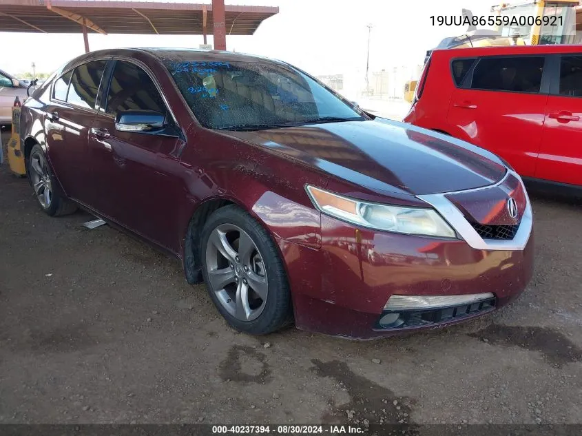 2009 Acura Tl 3.5 VIN: 19UUA86559A006921 Lot: 40237394