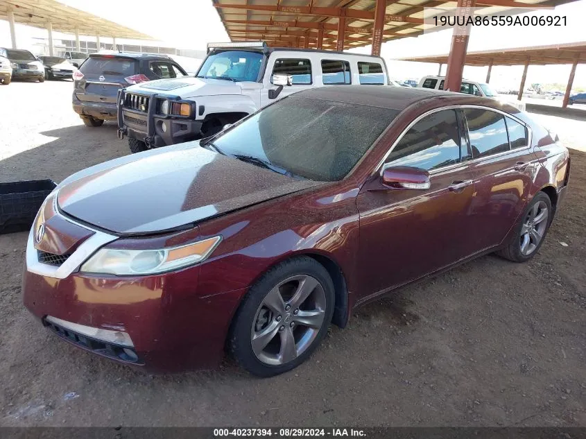 2009 Acura Tl 3.5 VIN: 19UUA86559A006921 Lot: 40237394