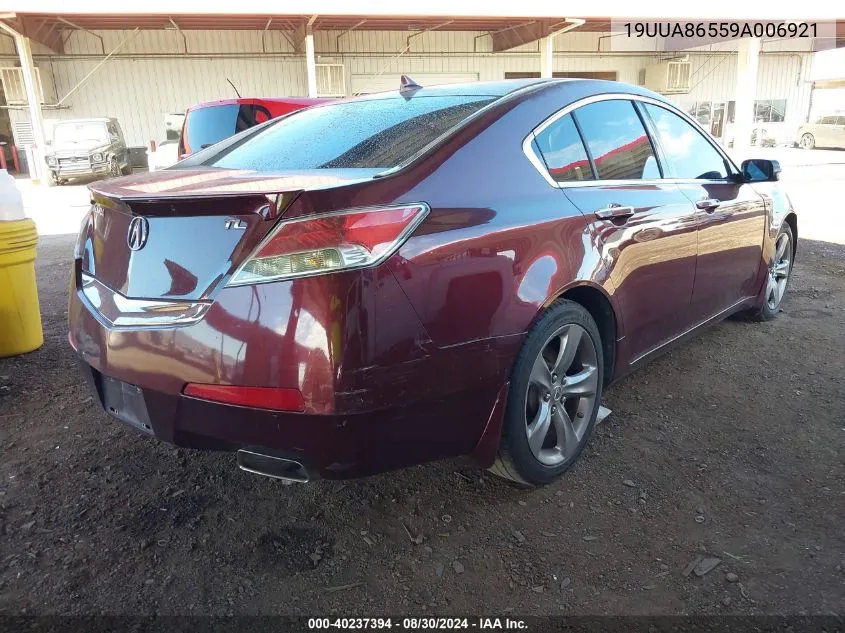 2009 Acura Tl 3.5 VIN: 19UUA86559A006921 Lot: 40237394