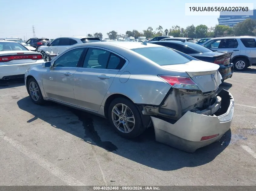 2009 Acura Tl 3.5 VIN: 19UUA86569A020763 Lot: 40252468