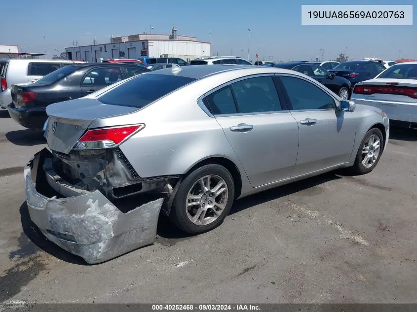 2009 Acura Tl 3.5 VIN: 19UUA86569A020763 Lot: 40252468