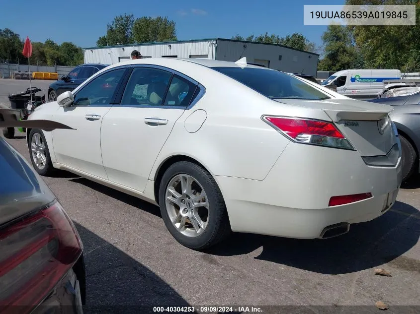 2009 Acura Tl 3.5 VIN: 19UUA86539A019845 Lot: 40304253