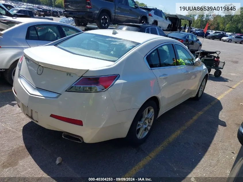 2009 Acura Tl 3.5 VIN: 19UUA86539A019845 Lot: 40304253