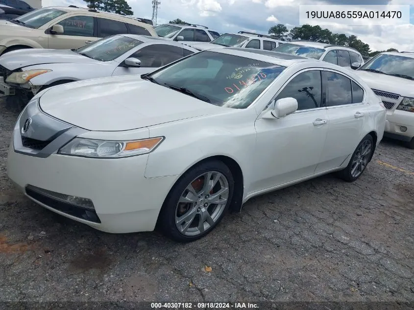 2009 Acura Tl 3.5 VIN: 19UUA86559A014470 Lot: 40307182