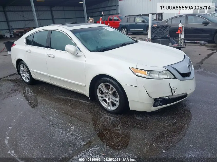 2009 Acura Tl 3.5 VIN: 19UUA86569A005714 Lot: 40335063