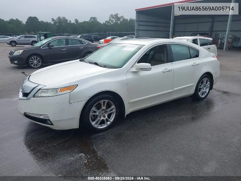 2009 Acura Tl 3.5 VIN: 19UUA86569A005714 Lot: 40335063