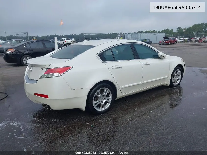 2009 Acura Tl 3.5 VIN: 19UUA86569A005714 Lot: 40335063