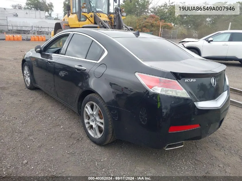 2009 Acura Tl VIN: 19UUA86549A007946 Lot: 40352024