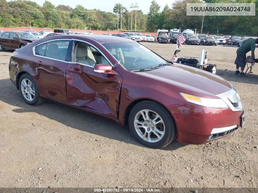 2009 Acura Tl 3.5 VIN: 19UUA86209A024748 Lot: 40391762