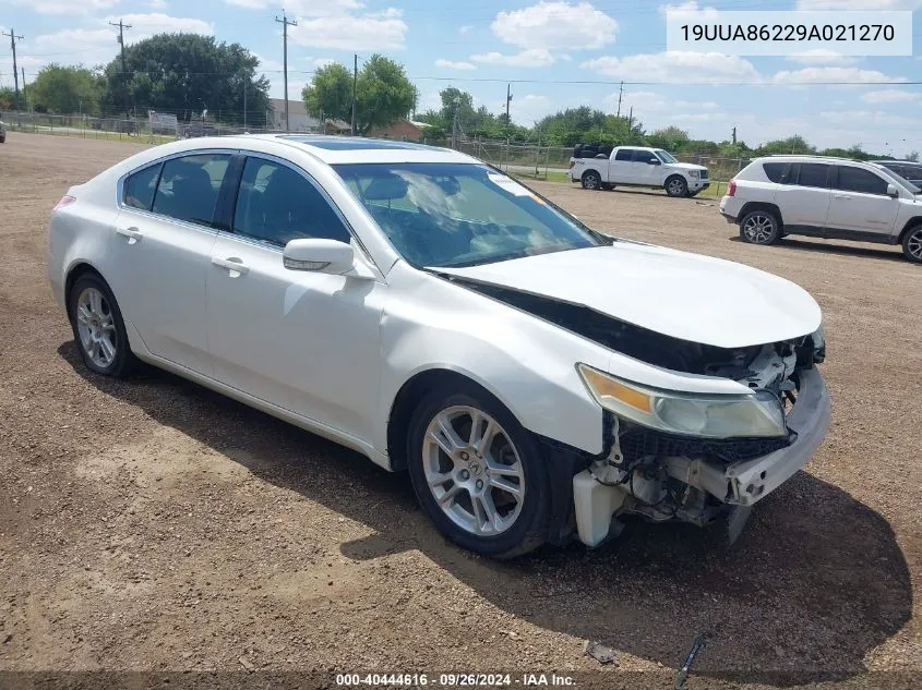 2009 Acura Tl 3.5 VIN: 19UUA86229A021270 Lot: 40444616