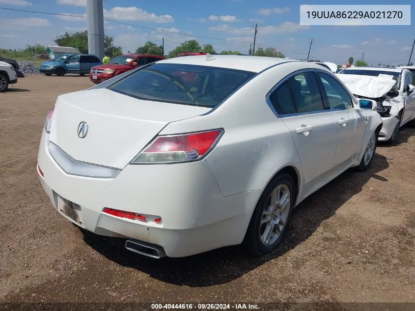 2009 Acura Tl 3.5 VIN: 19UUA86229A021270 Lot: 40444616