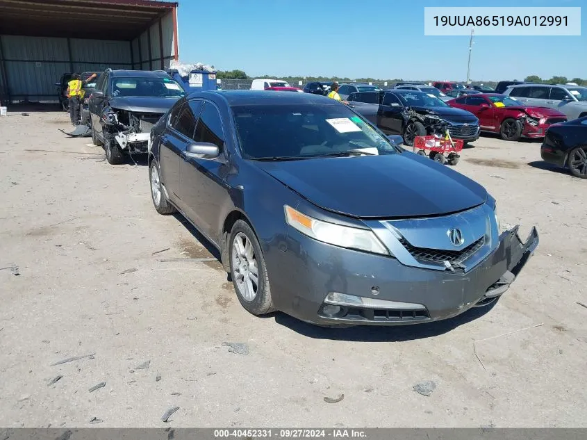 2009 Acura Tl 3.5 VIN: 19UUA86519A012991 Lot: 40452331