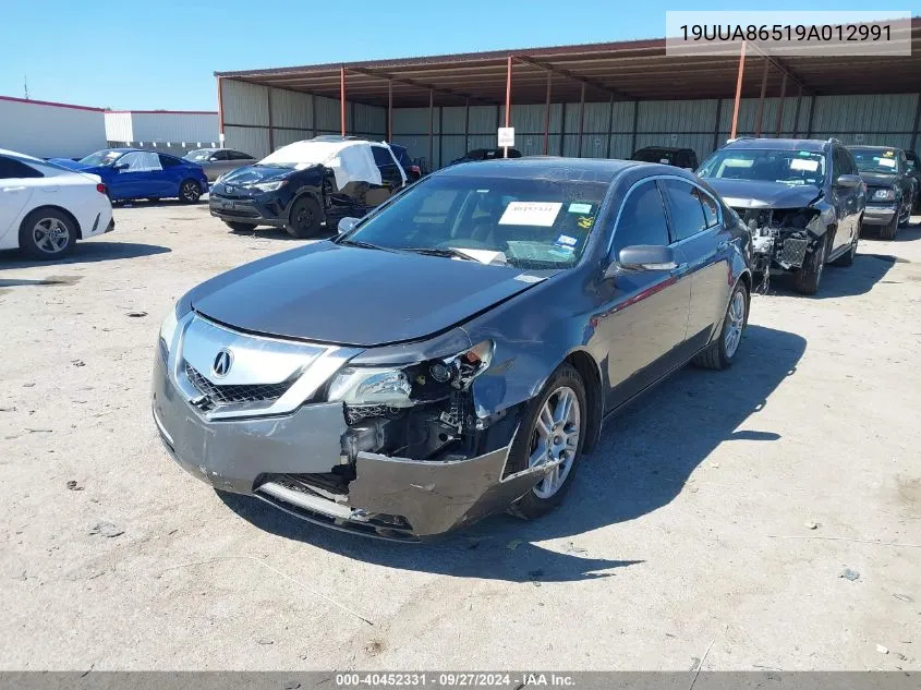 2009 Acura Tl 3.5 VIN: 19UUA86519A012991 Lot: 40452331