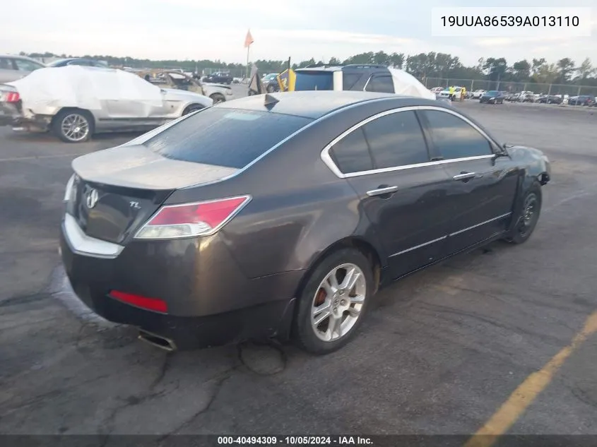 2009 Acura Tl VIN: 19UUA86539A013110 Lot: 40494309